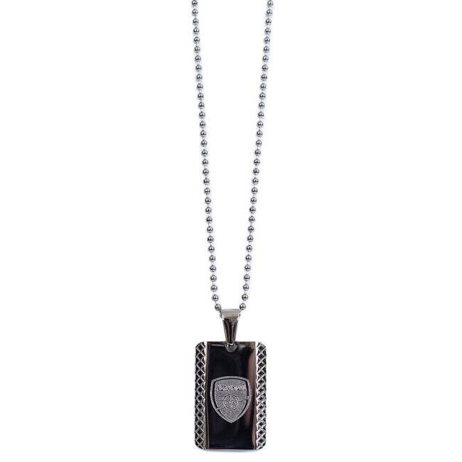 Men's Arsenal FC Patterned Dog Tag & Chain