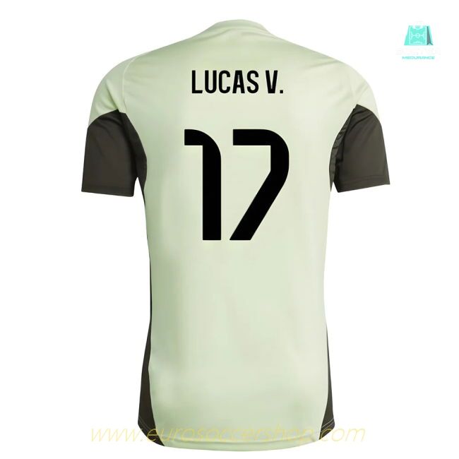 2025-2026 Real Madrid Training Jersey (Almost Lime) (Lucas V. 17)