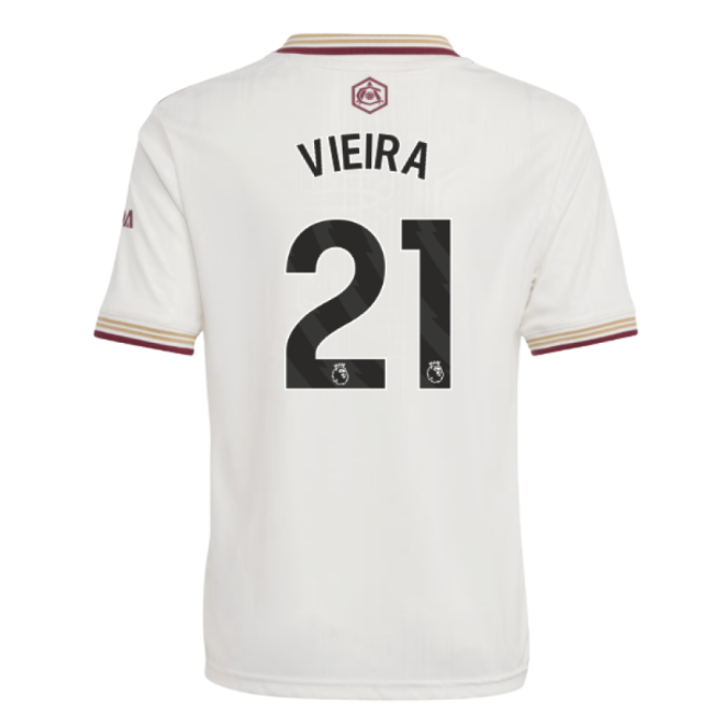 Official Arsenal Vieira #21 Elite Performance 2024-2025 Season Shirt