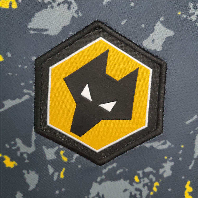 Wolverhampton Wanderers 21-22 Away Black Soccer Jerseys Football