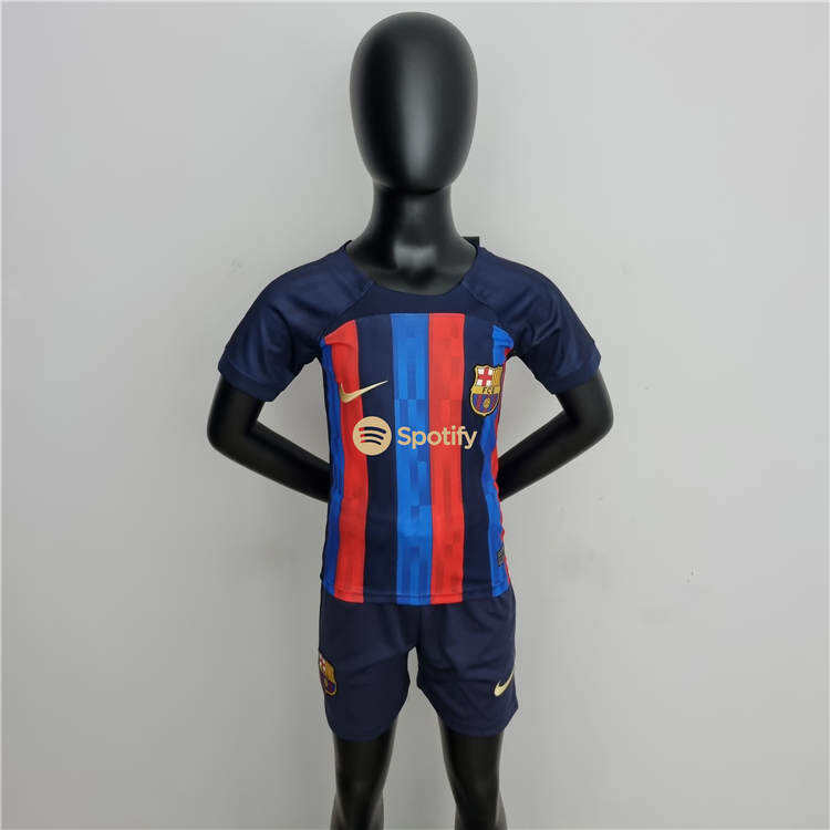 Kids Barcelona FC 2223 Home Kit ShirtShorts - Official Replica 19046