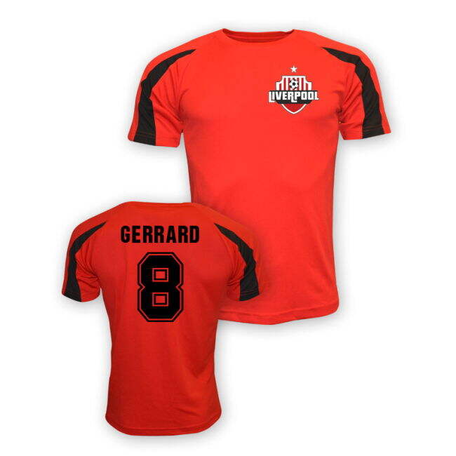Liverpool Authorized Steven Gerrard Liverpool Sports Training Jerse...