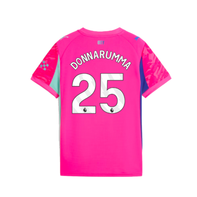 2025-20 Man City Goalkeeper Football Kit Donnarumma #25 L M S Kids