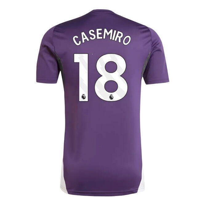 2025-2026 Man Utd Training Jersey (Aurora Plum) (Casemiro 18) - fan...