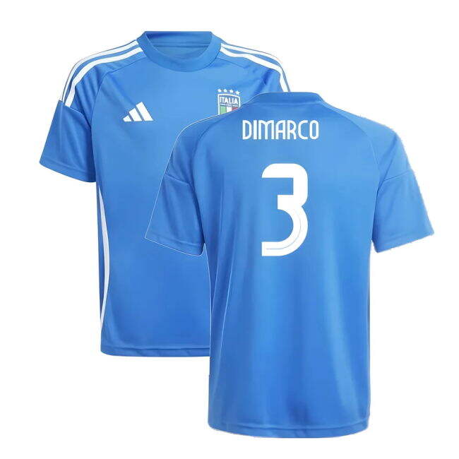 Kids DIMARCO 3 Licensed 2024-2025 Italy UEFA Home Uniform