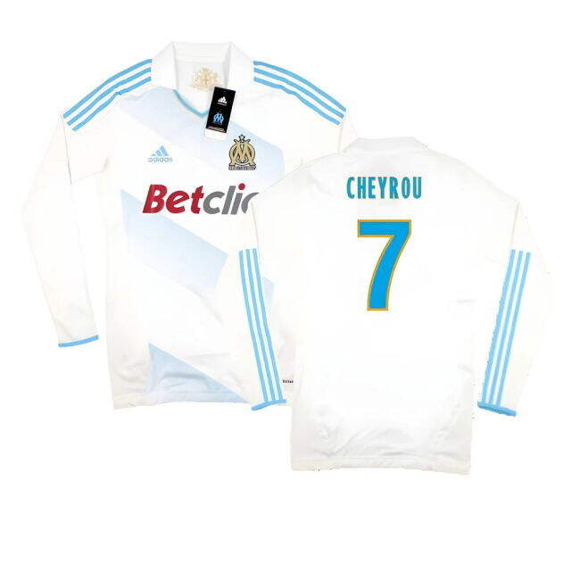 Marseille 2011-12 Player Spec Long Sleeve Home Shirt ((Excellent) L) (Cheyrou 7)