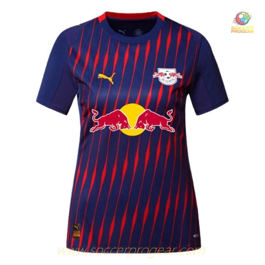 Team Soccer Football Shirt Red Bull Leipzig Away 2025-26 Edition Ladies