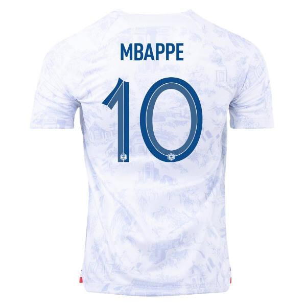 World Cup 2022 France Away MBAPPE Soccer Jersey Football Shirt -