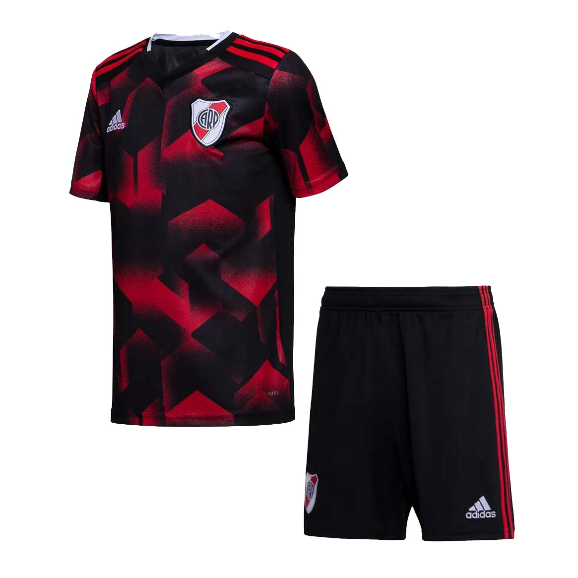 Kids River Plate Home 2019-20 Soccer KitsShirtShorts - Official