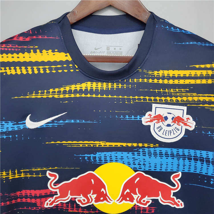 RB Leipzig 21-22 Away Kit Soccer Jersey RedWhite Football Shirt -