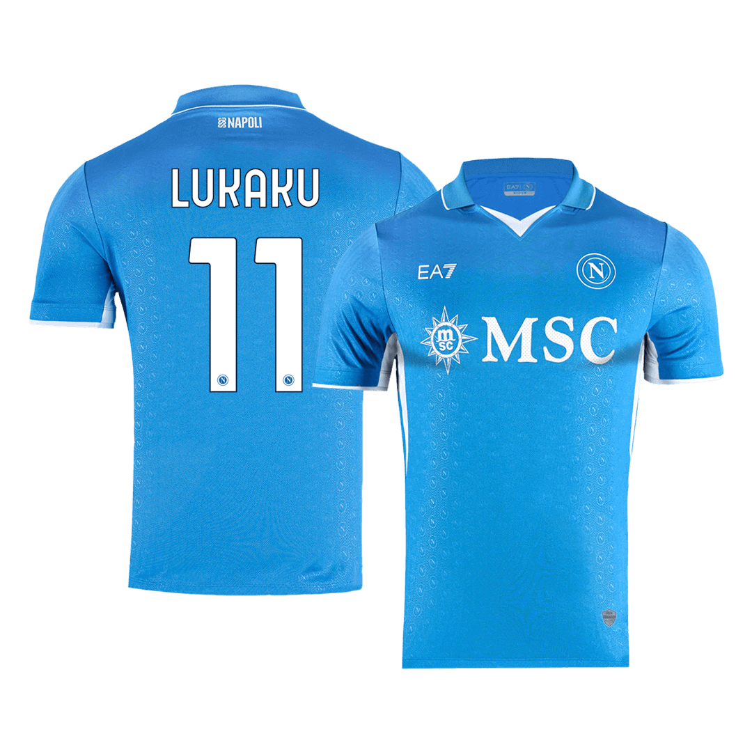 Player Version LUKAKU #11 Napoli Home Soccer Jersey 2024/25Authentic K