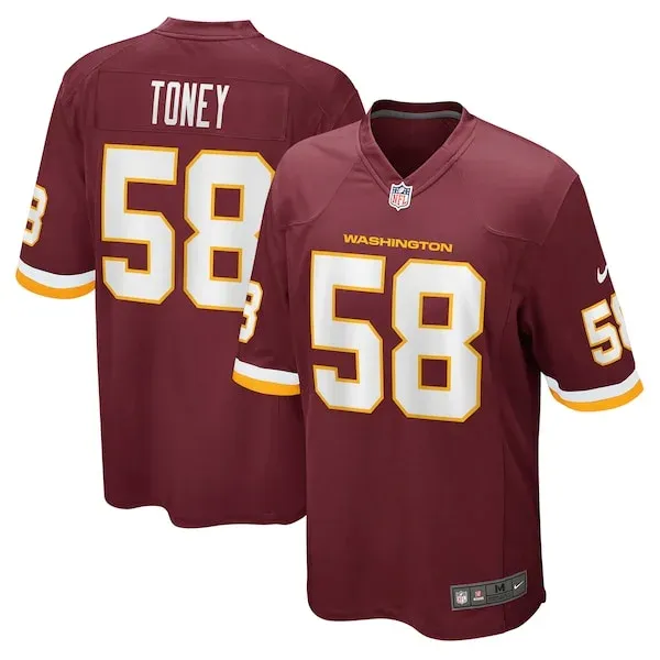 None Game NFL Jersey - Burgundy | Official Football Apparel | NFL Foot