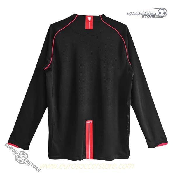 Manchester United 2007-08 Season Away Long Sleeve Vintage Football Jersey