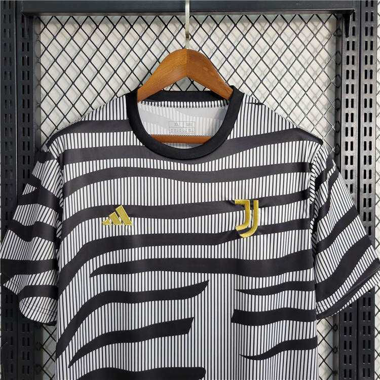 2324 Juventus Zebra Training Soccer Jersey Football Shirt - Official