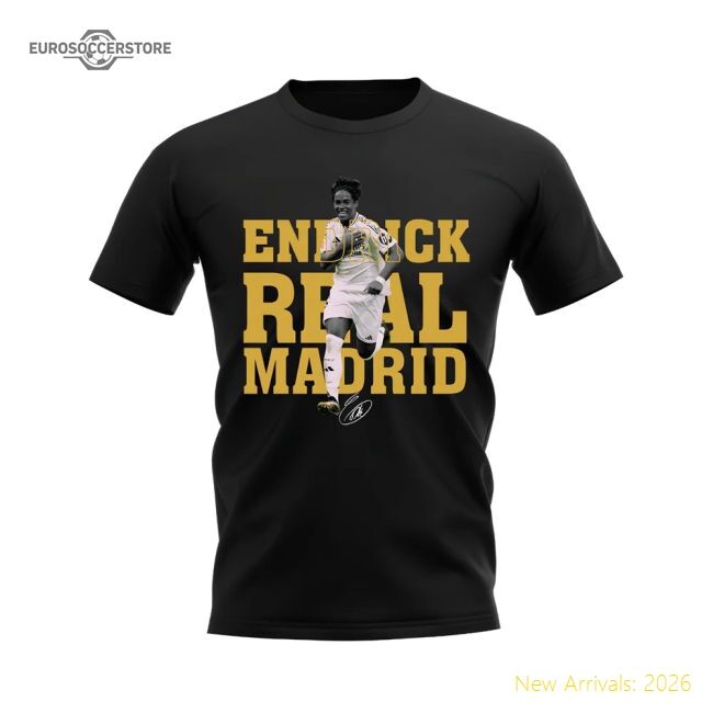 Endrick Real Madrid Player Tee (black) - Excellent Value