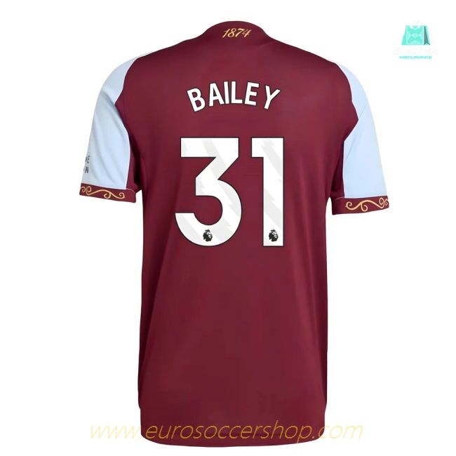 2025-2026 Aston Villa Authentic Home Shirt (Bailey 31)