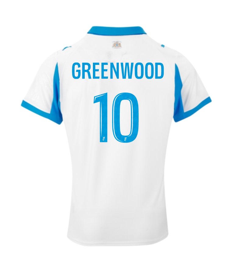 Marseille 25-26 Home Jersey with GREENWOOD 10 Printing