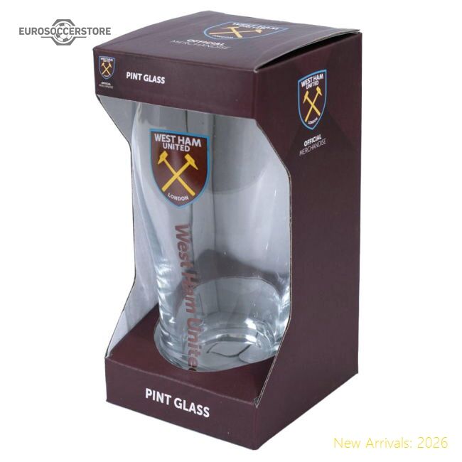 Premium West Ham United Fc Tulip Pint Glass - Premium Quality Baby
