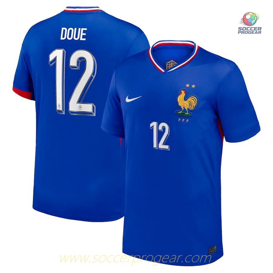 France National Team Home Soccer Shirt 2024/25 Collection Doue