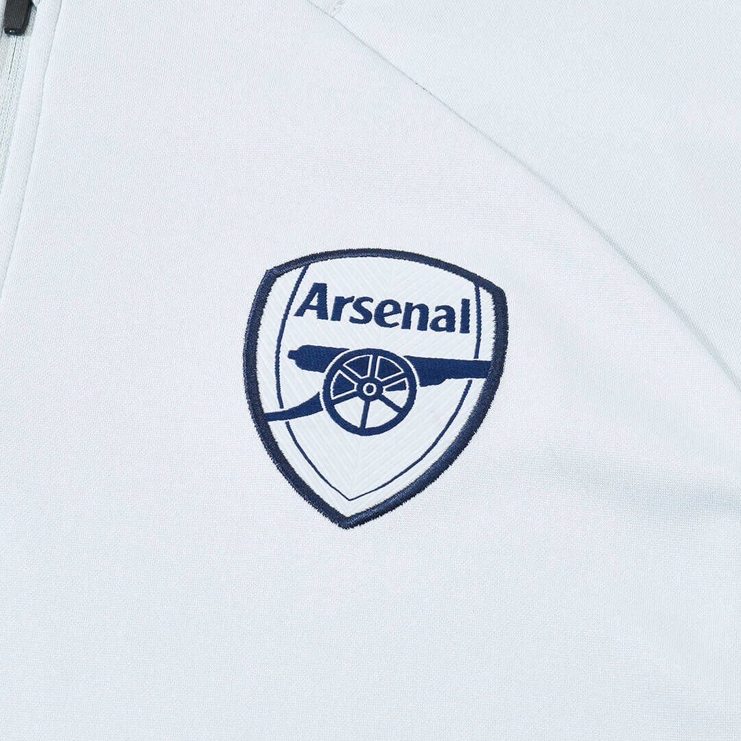 Arsenal 1/4 Zip Tracksuit 2025/26 Kids White