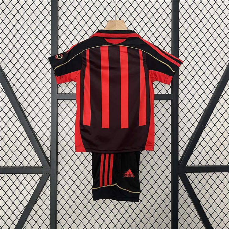 High Performance Kids AC Milan 0607 Home Soccer Suit Football Kit