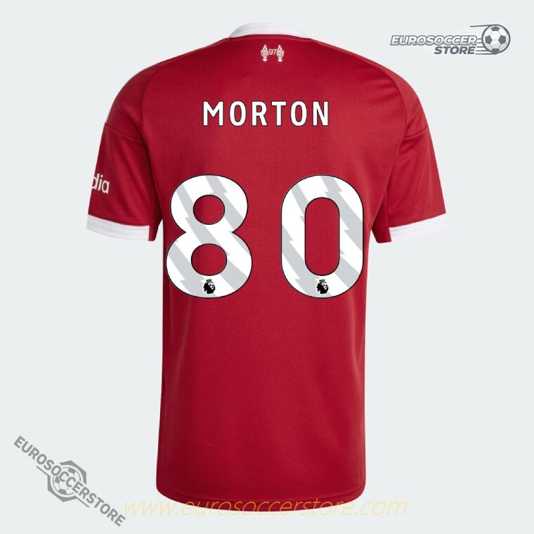 Liverpool MORTON 80 Home Football Jersey for the 25-26 Season