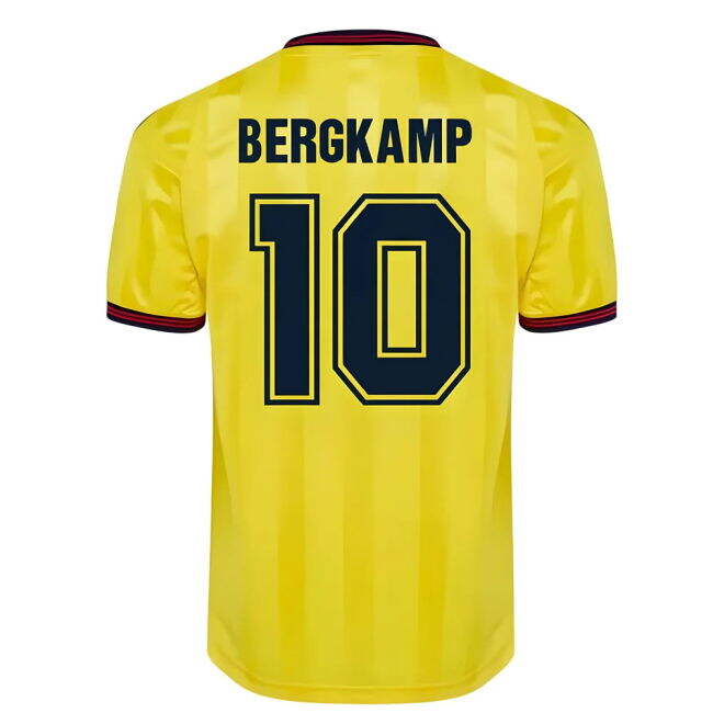 Score Draw Arsenal 1985 Centenary Away Shirt (BERGKAMP 10) - offici...