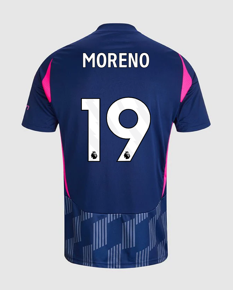 Nottingham Forest 24-25 Season Away Version Moreno Number 19 Jersey