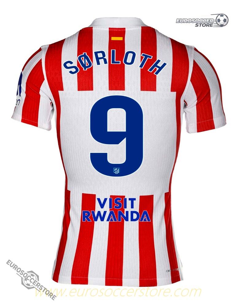 Atletico Madrid 25-26 Home Jersey SØRLOTH 9