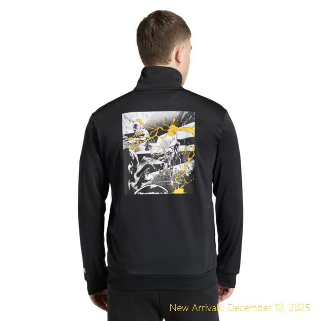 Official 2025-2026 RM Real Madrid Marvel Track Top (Black) - Value for