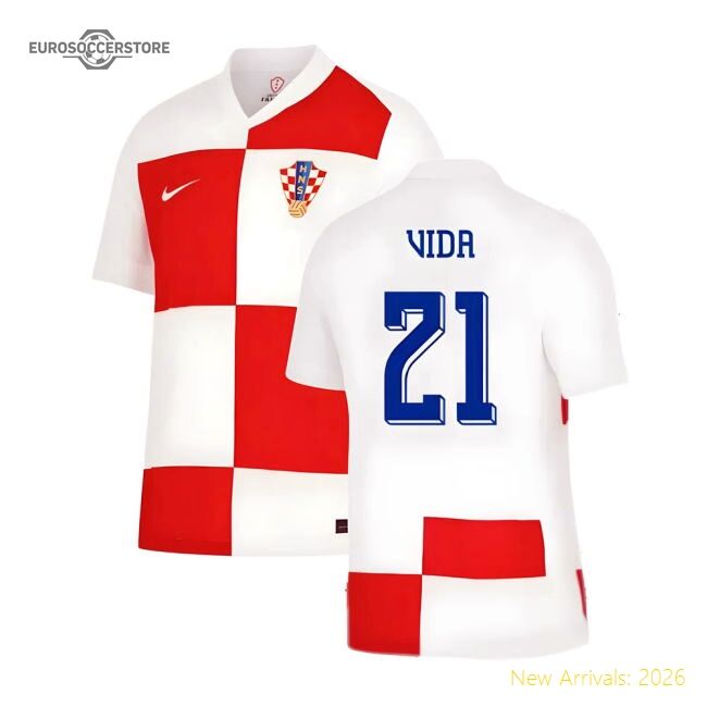 Authentic Croatia 2024-2025 Home Jersey (cro) Athletic Sleek