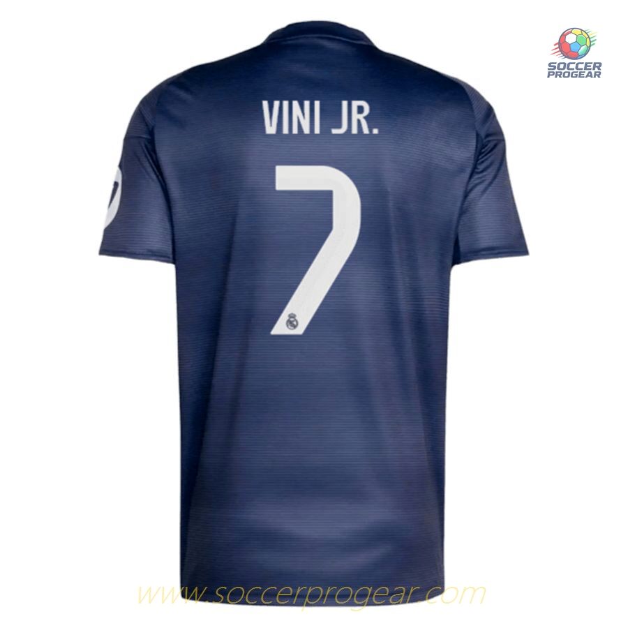 Real Madrid Away Team Soccer Jersey 2025-26 Edition Vini Jr.