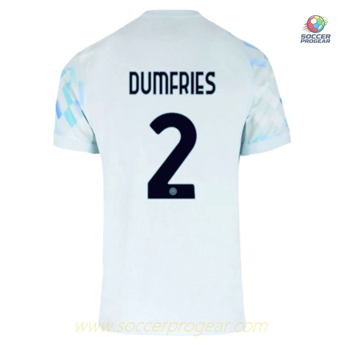 Inter Milan Away Soccer Jersey 2025-2026 Season Dumfries