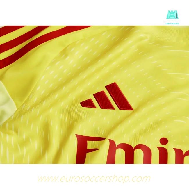 2025-2026 Arsenal Home Goalkeeper Shirt (Yellow) - Kids
