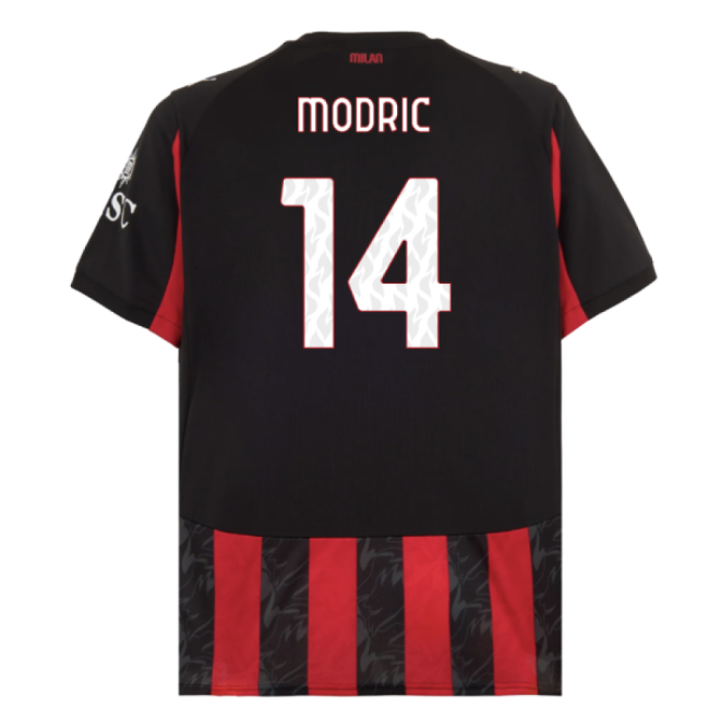 2025-2026 Ac Milan Home Shirt (modric 14) - Premium Collection