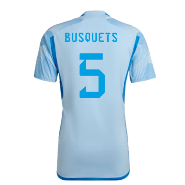 Spain International Team Fan Jersey - Adults Version (Busquets 5)