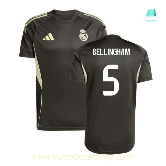 2025-2026 Real Madrid Training Jersey (Utility Grey) (Bellingham 5)