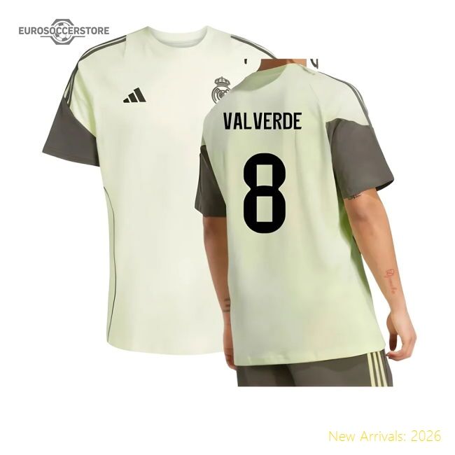 2025-2026 Real Madrid Training Match-ready Jersey Valverde Drycell