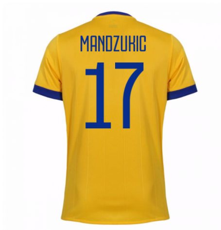 Juventus Away 201718 Mandzukic 17 Soccer Jersey Shirt - Official