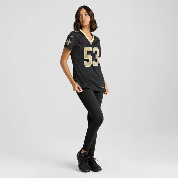 New Orleans Saints Game NFL Jersey - Black | High-Quality Football ...