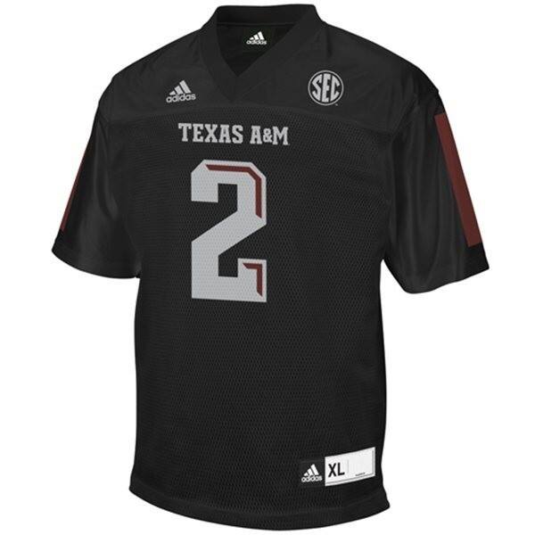 Men Texas A&m Aggies Black Men #2 Gig Em Jersey - Value