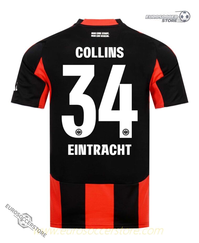 Eintracht Frankfurt 25-26 Season Home Jersey - COLLINS #34