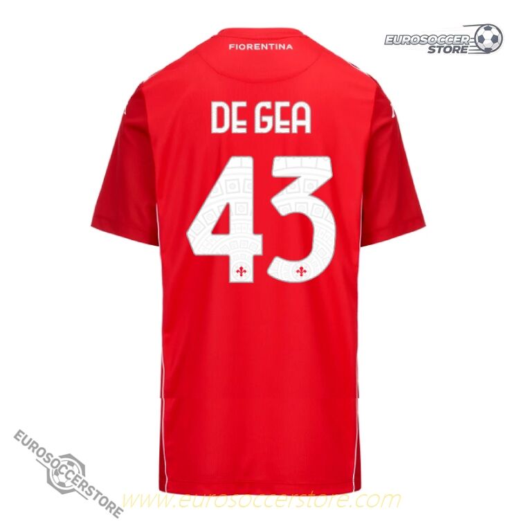 The 43rd Red Goalkeeper Jersey of DE GEA from Fiorentina for the 25-26 season.
