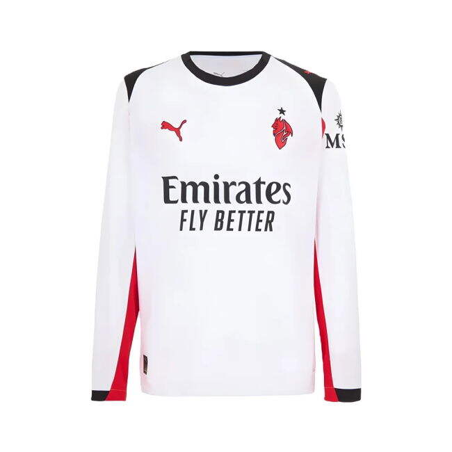 2025-2026 AC Milan Long Sleeve Away Shirt