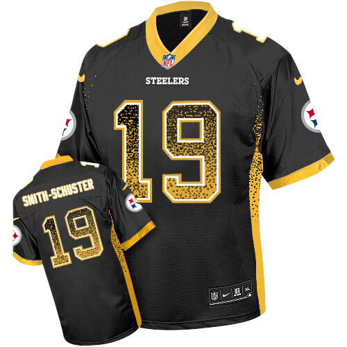 NFL Pittsburgh Steelers #None Black Drift Fashion Elite Jersey Game