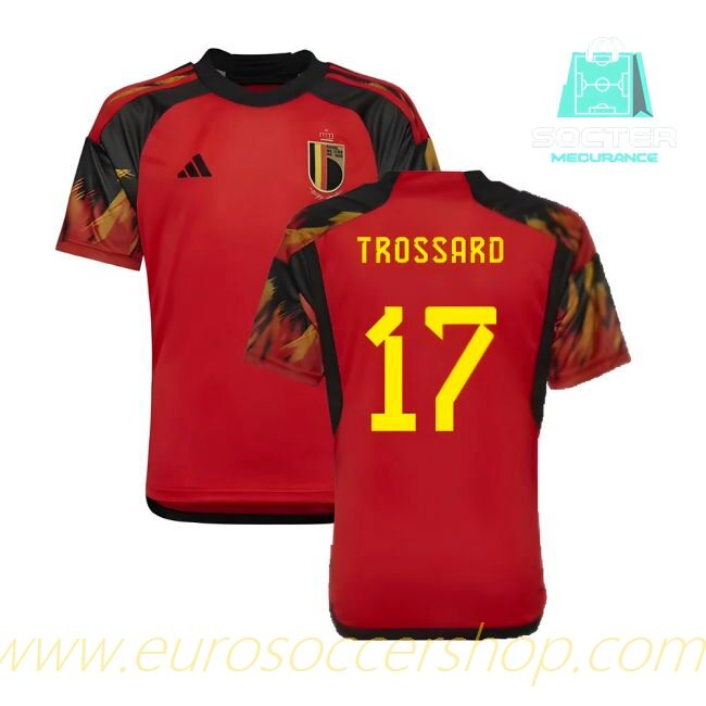 2022-2023 Belgium Home Kit Youth (Trossard 17)