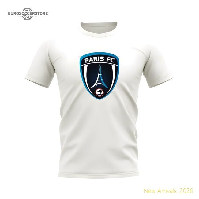 Premium Performance Paris Fc Badge T-Shirt (White)