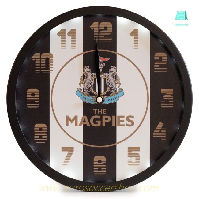 Newcastle United FC LED Stripe Wall Clock