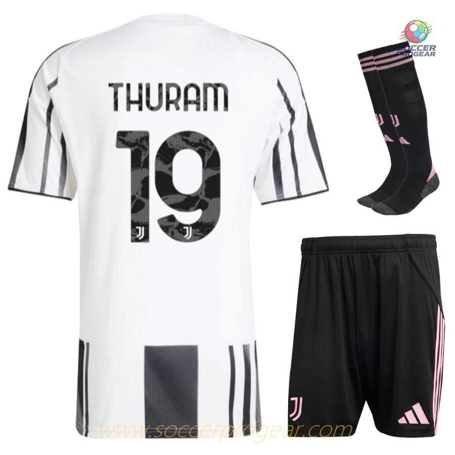 Juventus Youthren's Home Team Jersey Team Jersey 2025/26 Collection Thuram