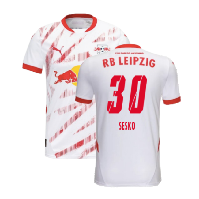 Trending 2024-2025 Red Bull Leipzig Home Shirt (Kids) (Sesko 30)